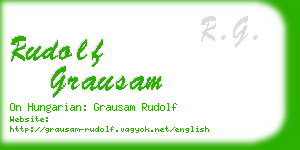 rudolf grausam business card
